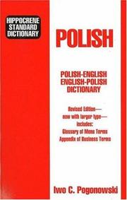 Cover of: Hippocrene Standard Dictionary: Polish-English English-Polish  by Iwo Cyprian Pogonowski