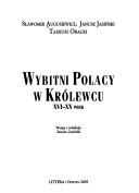 Cover of: Wybitni Polacy w Królewcu by Sławomir Augusiewicz