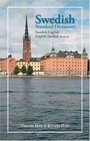 Cover of: Hippocrene Standard Dictionary Swedish English by Vincent Petti, Kerstin Petty