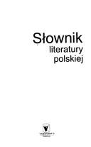 Cover of: Słownik literatury polskiej