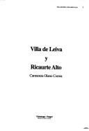 Villa de Leiva y Ricaurte Alto by Carmenza Olano Correa