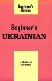 Cover of: Beginner's Ukrainian = by Johannes Poulard