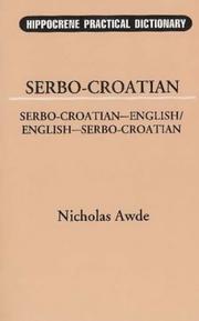 Cover of: Serbo-Croatian-English, English-Serbo-Croatian dictionary