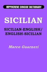 Cover of: Sicilian-English/English-Sicilian