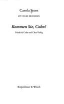 Cover of: Kommen Sie, Cohn!: Friedrich Cohn und Clara Viebig