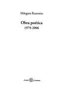 Cover of: Obra poética ,1979-2006