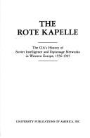 Cover of: The Rote Kapelle by 