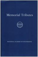 Cover of: Memorial Tributes | National Academy of Engineering.