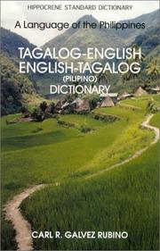 Cover of: Tagalog-English, English-Tagalog (Pilipino) Dictionary : A Language of the Philippines