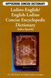 Cover of: Ladino-English, English-Ladino by Elli Kohen, Dahlia Kohen-Gordon, Elli Kohen, Dahlia Kohen-Gordon