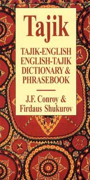 Cover of: Tajik-English/English-Tajik Dictionary & Phrasebook (Hippocrene Dictionary & Phrasebook)