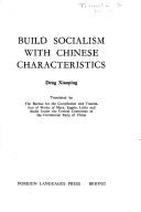 Cover of: Build socialism with Chinese characteristics