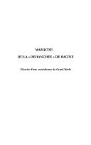 Cover of: Marquise, ou, La déhanchée de Racine: histoire d'une comédienne du Grand Siècle