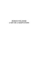 Cover of: Roman Polanski, l'art de l'adaptation by collectif dirigé par Alexandre Tylski.