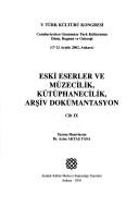 Cover of: V. Türk kültürü kongresi by Türk Kültürü Kongresi (5th 2002 Ankara, Turkey)