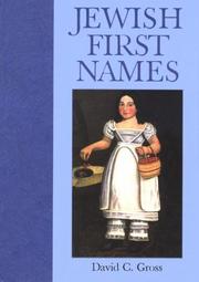 Cover of: Jewish First Names