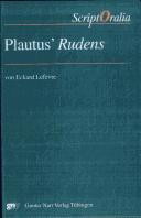 Cover of: Plautus' Rudens by Eckard Lefèvre
