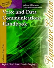 Cover of: Voice and Data Communications Handbook by Regis J. Bates, Regis "Bud" J. Bates, Donald W. Gregory, Regis J. "Bud" Bates, Regis J. Bates, Donald W. Gregory, Regis J. "Bud" Bates