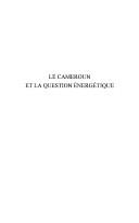 Cover of: Le Cameroun et la question énergétique by Yris D. Fondja Wandji