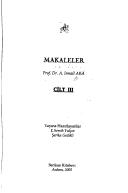 Cover of: Makaleler