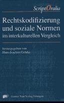 Cover of: Rechtskodifiziering und soziale Normen im interkulturellen Vergleich by Hans-Joachim Gehrke