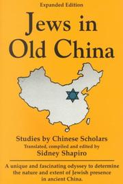 Cover of: Jews in Old China by Sidney Shapiro