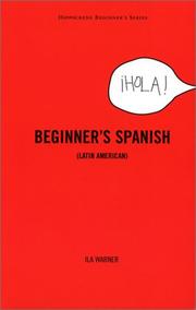 Cover of: Beginner's Spanish by Ila Warner