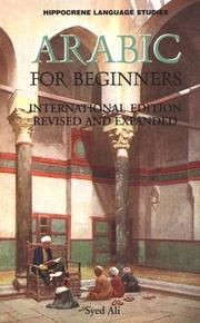 Cover of: Arabic for Beginners by Syed A. Ali