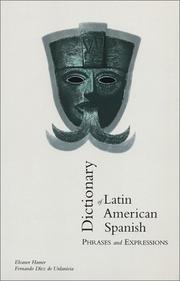 Cover of: Dictionary of Latin American Spanish phrases and expressions by Eleanor Hamer