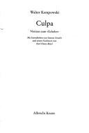 Cover of: Culpa: Notizen zum "Echolot"