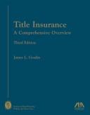 Cover of: Title insurance | James L. Gosdin
