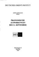 Cover of: Ökonomische Auswirkungen des 11. September