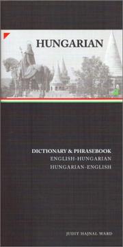 Cover of: Hungarian-English/English-Hungarian Dictionary and Phrasebook (Hippocrene Dictionary & Phrasebooks)