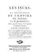 Les Incas, ou, la destruction de le̓mpire du Pérou by Jean François Marmontel