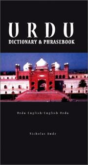 Cover of: Urdu-English/English-Urdu Dictionary and Phrasebook: Romanized (Hippocrene Dictionary and Phrasebook)