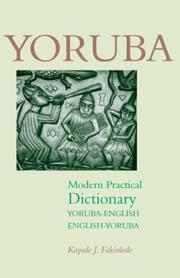 Cover of: English-Yoruba, Yoruba-English modern practical dictionary