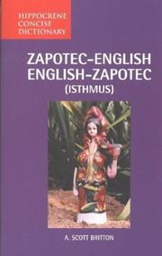 Cover of: Zapotec-English/English-Zapotec (Isthmus) Concise Dictionary