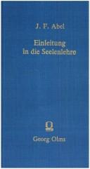 Cover of: Einleitung in die Seelenlehre