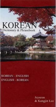 Cover of: Korean Dictionary & Phrasebook by Kang-jin Yi, Kangjin Lee