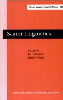 Cover of: Saami linguistics