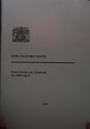 Cover of: Water Services etc. (Scotland) Act 2005: asp 3 : explanatory notes.