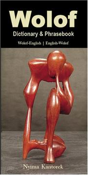 Cover of: Wolof-English, English-Wolof dictionary & phrasebook by Nyima Kantorek