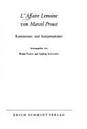 Cover of: L'Affaire Lemoine von Marcel Proust: Kommentare und Interpretationen
