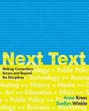 Cover of: NextText: moving across and beyond the disciplines