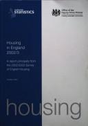 Cover of: Housing in England 2002/3: a report principally from the 2002/3 Survey of English Housing carried out by the National Centre for Social Research on behalf of the Office of the Deputy Prime Minister