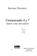 Cover of: Comunicados 4 y 7: treinta y tres años después