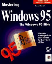 Cover of: Mastering Windows 95 by Robert Cowart