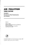 Cover of: Air pollutants, their transformation and transport