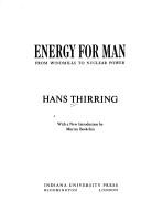 Cover of: Energy for man | Hans Thirring