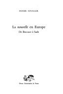 Cover of: La nouvelle en Europe: de Boccacce à Sade